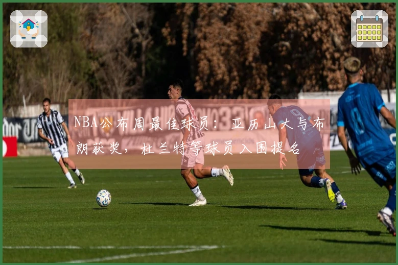 NBA公布周最佳球员：亚历山大与布朗获奖，杜兰特等球员入围提名